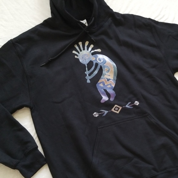 Gildan Other - Kokopelli Hoodie Rain Dancing Sweatshirt